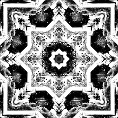 Obraz premium Geometric and abstract background texture design, futuristic background pattern, colorful kaleidoscope background and islamic ottoman art