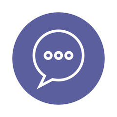 speech bubble message isolated icon