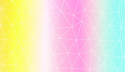 Pattern with abstract line in polygonal pattern with triangles style. For modern interior design, fashion print. Vector illustration. Creative gradient color.