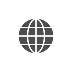 Globe icon and world concept