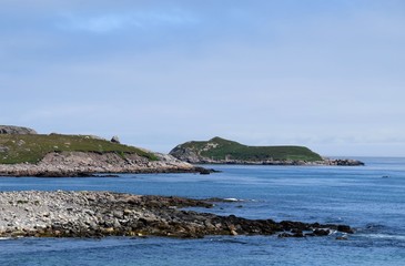 coastline landscape along Ile aux Marin, Saint Pierre and Miquelon