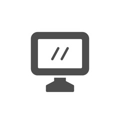 Computer monitor or display icon