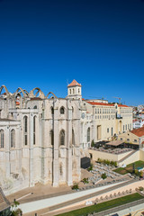 Fototapeta na wymiar Panoramic aerial view in heart of Lisbon