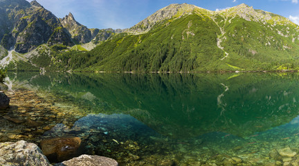 Fototapeta na wymiar Sea Eye. Lake in Tatra Mountains