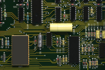 Electronic device boards consisting of electronic materials such as transistors, integrated...