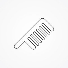 Comb vector icon sign symbol