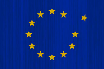Brexit Concept. European Union EU flag With Stars In Circle Except One