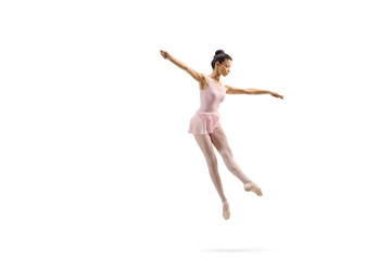 Ballerina performing a jump