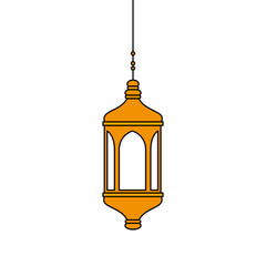 Obraz premium ramadan kareem lantern hanging icon