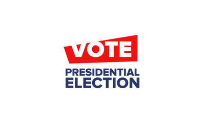 Presidential Election 2020 in United States. Vote day, November 3. US Election. Patriotic american element. Poster, card, banner and background. Vector illustration