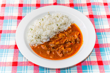 ハッシュドビーフ　Hashed beef with Rice British cuisine