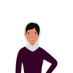 islamic woman with traditional burka