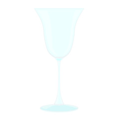 champagne glass and wine glass isolated on white background illustration vector