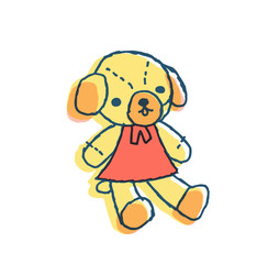 犬のぬいぐるみ