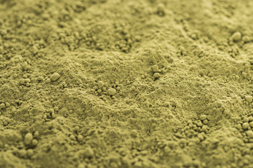 Fototapeta na wymiar close up of green matcha tea powder