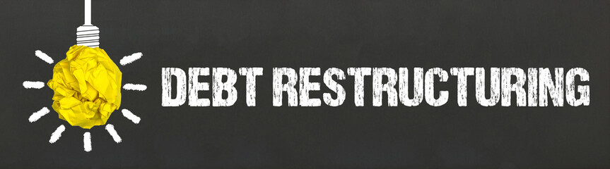 Fototapeta premium Debt restructuring 