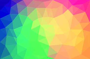 Geometric raindow pastel background with triangular polygons. Abstract design. Vector illustration