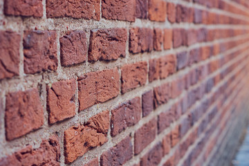 Red brick wall texture background