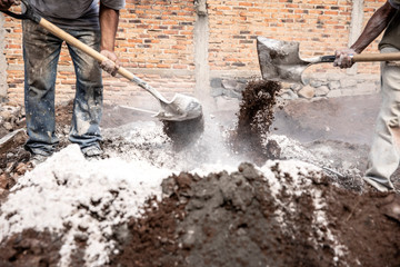 Men working in construction