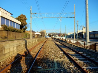 Fototapeta premium Railway in Japan in sunny day
