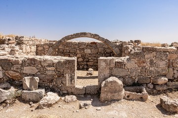 Temple of Hercules in Amman Citadel, inside the Ummayad Palace
