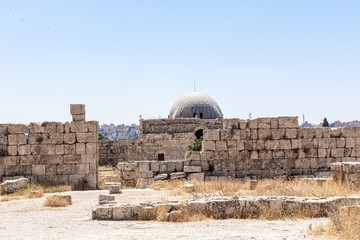 Temple of Hercules in Amman Citadel, inside the Ummayad Palace