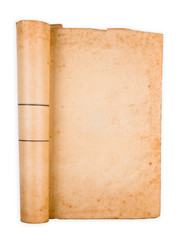 Yellowed Page of Antique Book