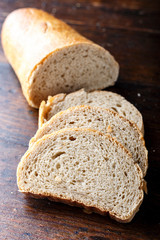 fresh bread on the table