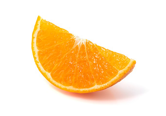 Cut orange isolated on white background, Orange fruit with clipping path