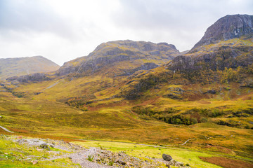 Three Sisters of Glencoe in Scotland