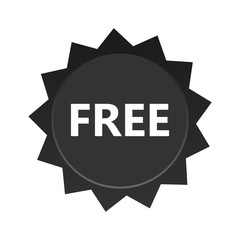 Free vector label. Badge sticker design. Promotion and advertising.