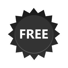 Free vector label. Badge sticker design. Promotion and advertising.