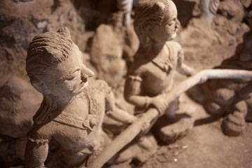 Vientiane Laos: Buddha Park Inside of Building (Xieng Khuan)  Sculpture Park