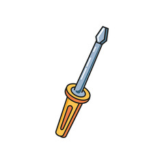 screwdriver tool handle isolated icon