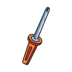 screwdriver tool handle isolated icon