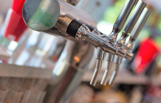 Photo of beer tap at restaurant