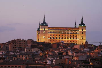 Fototapeta na wymiar Toledo Alcázar the house of King of Spain Charles I