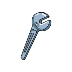 wrench key tool isolated icon
