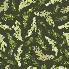 Watercolor floral pattern