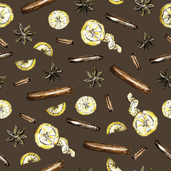 Watercolor floral pattern