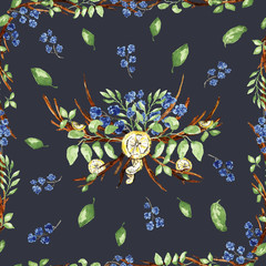 Watercolor floral pattern