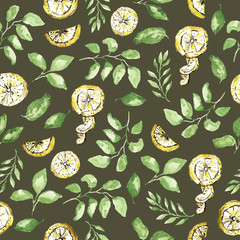 Watercolor floral pattern