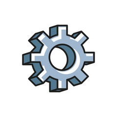 gear pinion machine isolated icon