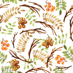 watercolor Christmas pattern