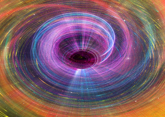 Multicolored abstraction of the universe.