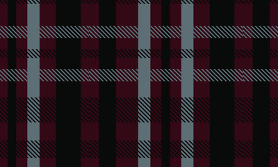 Plaid Check Pattern in Red, Black, and White. Seamless Fabric Texture Print. Can Be Mounted on a Weaving Holster