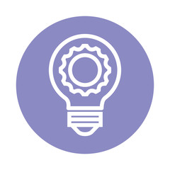 bulb light think idea icon