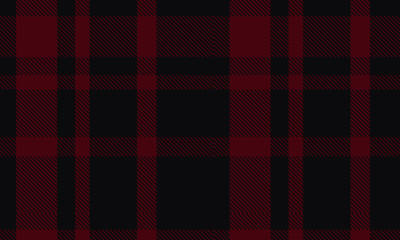 Plaid Check Pattern in Red, Black, and White. Seamless Fabric Texture Print. Can Be Mounted on a Weaving Holster