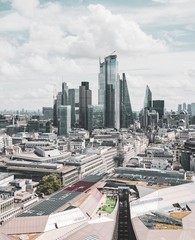 Aerial view of London