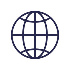 Fototapeta premium sphere planet browser isolated icon